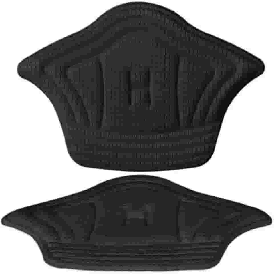 02 PARES DE PROTETOR DE CALCANHAR REVESTIDO CONFORTÁVEL TORNOZELO (PRETO)