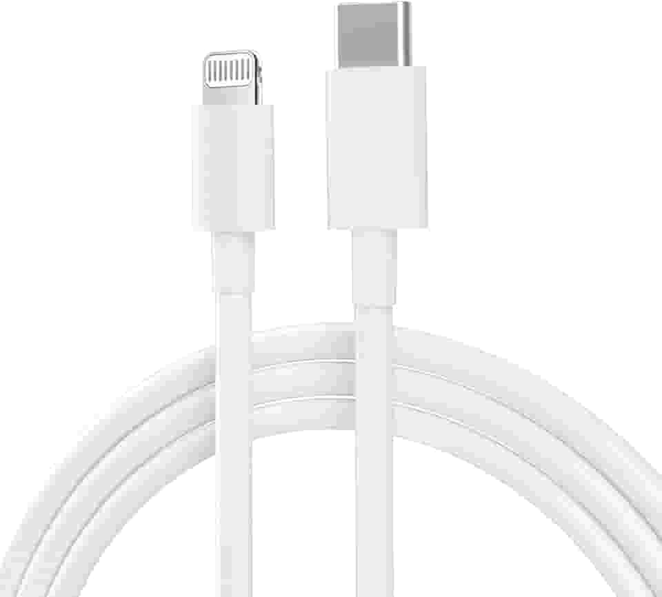 Cabo USB-C para Lightning 3A 20W 1 Metro Branco, Tipo C Cabo de Carregamento para iPhone 13/13 Pro /12/12 Pro/Pro Max/11/11 Pro/XS/Max/XR/X /8 /8Plus