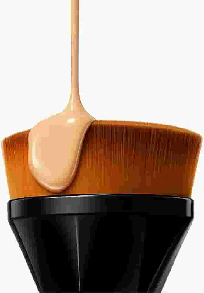 Pincel Mágico Hexagonal para Base – Alta Densidade, Acabamento Perfeito e Sem Marcas | Flawless Brush Tiktok | Estojo Portátil