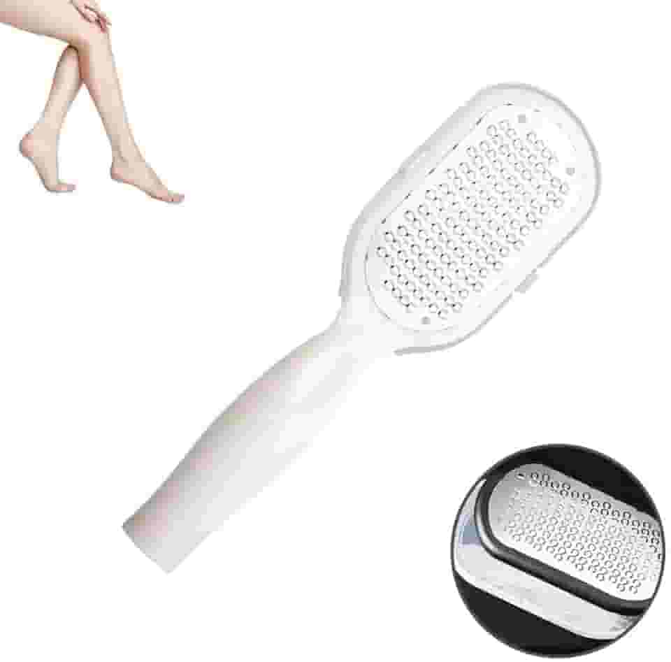 Ralador De Pé Lixa De Pé Mão Removedor De Calo Calosidade Pele Morta Debastador Aço Inox Profissional Branco Palaziun