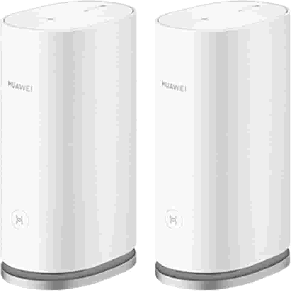 Roteador, HUAWEI WiFi Mesh 3, Wi-Fi 6 em Toda Casa com Até 3000Mbps, HarmonyOS Mesh+, Conexão com Um Toque, Branco, Kit com 2 unidades