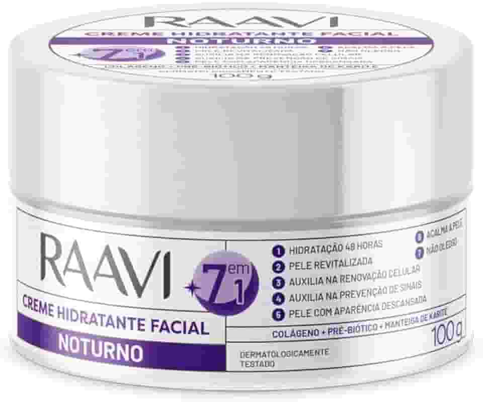 Raavi - Creme Facial Hidratante Noturno 100g