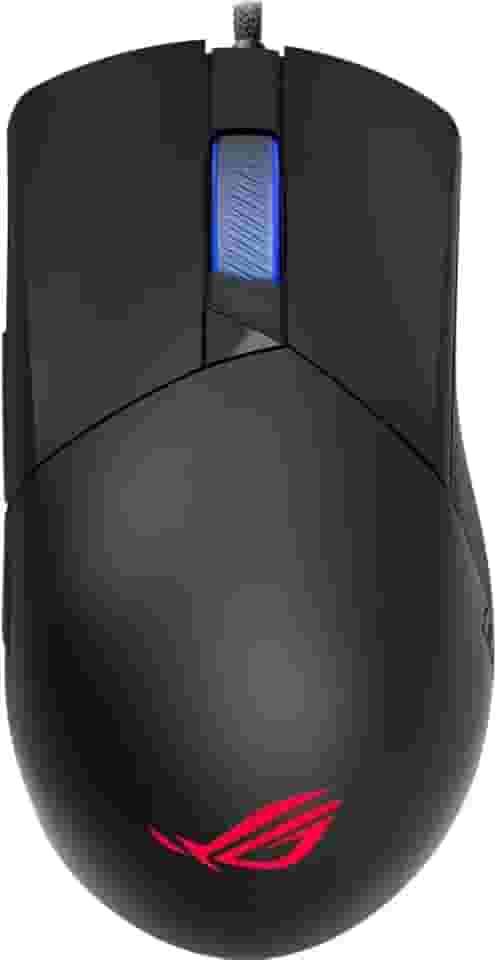 ASUS Mouse para jogos ROG Gladius III com fio | Sensor sintonizado de 19.000 DPI, interruptores push-fit II intercambiáveis, formato ergo, ROG Omni Mouse Feet, ROG Paracord e iluminação RGB Aura Sync,