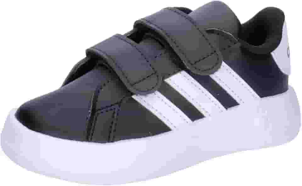 Tênis Adidas Grand Court 2.0 CF Infantil Preto e Branco