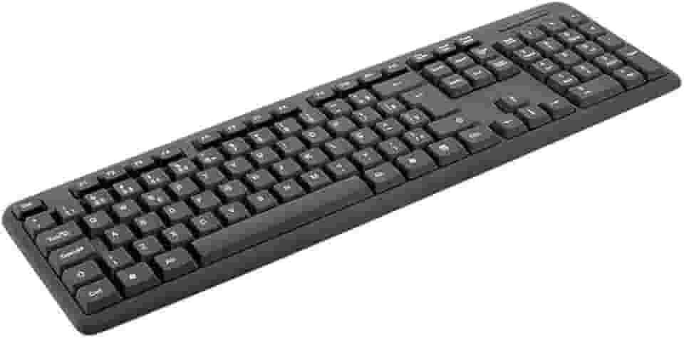 Teclado USB Basic Preto ABNT2 – Cabo 125cm – Conexão Confiável para PC e Notebook – Essencial para Casa e Escritório (Digitação Confortável e Silenciosa)