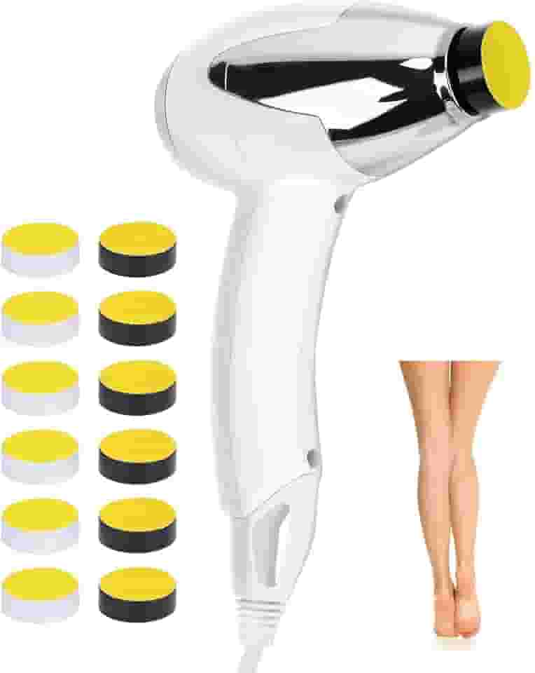 Lixa de Pé, 110V, 60W, Lixa de Pé Eletrica, Aparelho Pedicuro Profissional, Com 12 Cabeças Da Substituição, Branco