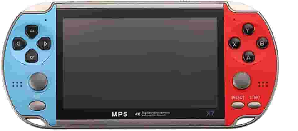 Console de videogame,Console de videogame X7 de 4,3 polegadas Jogres de videogame portáteis Double Rocker 8GB de memória integrada 1000 Games MP5 controlr de jogo Saída de TV