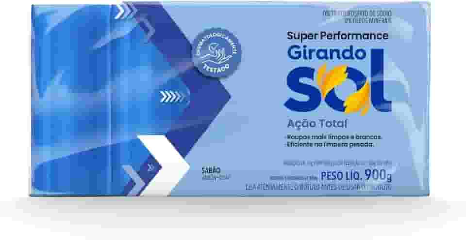 Girando Sol Sabão Em Barra Azul 1Kg