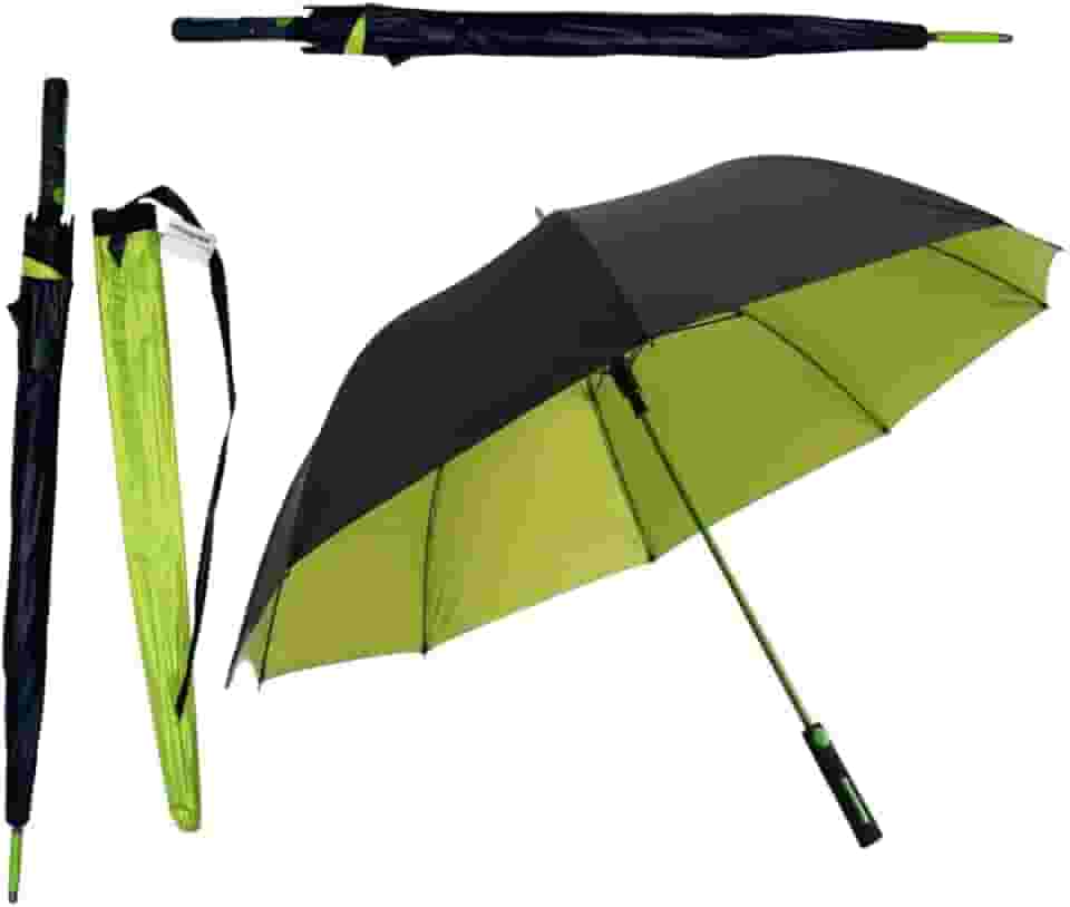 Guarda Chuva Automático Grande Reforçado Resistente ao Vento Premium Proteção UV Compacto para Sol Chuva Masculino Feminino Durável e Leve