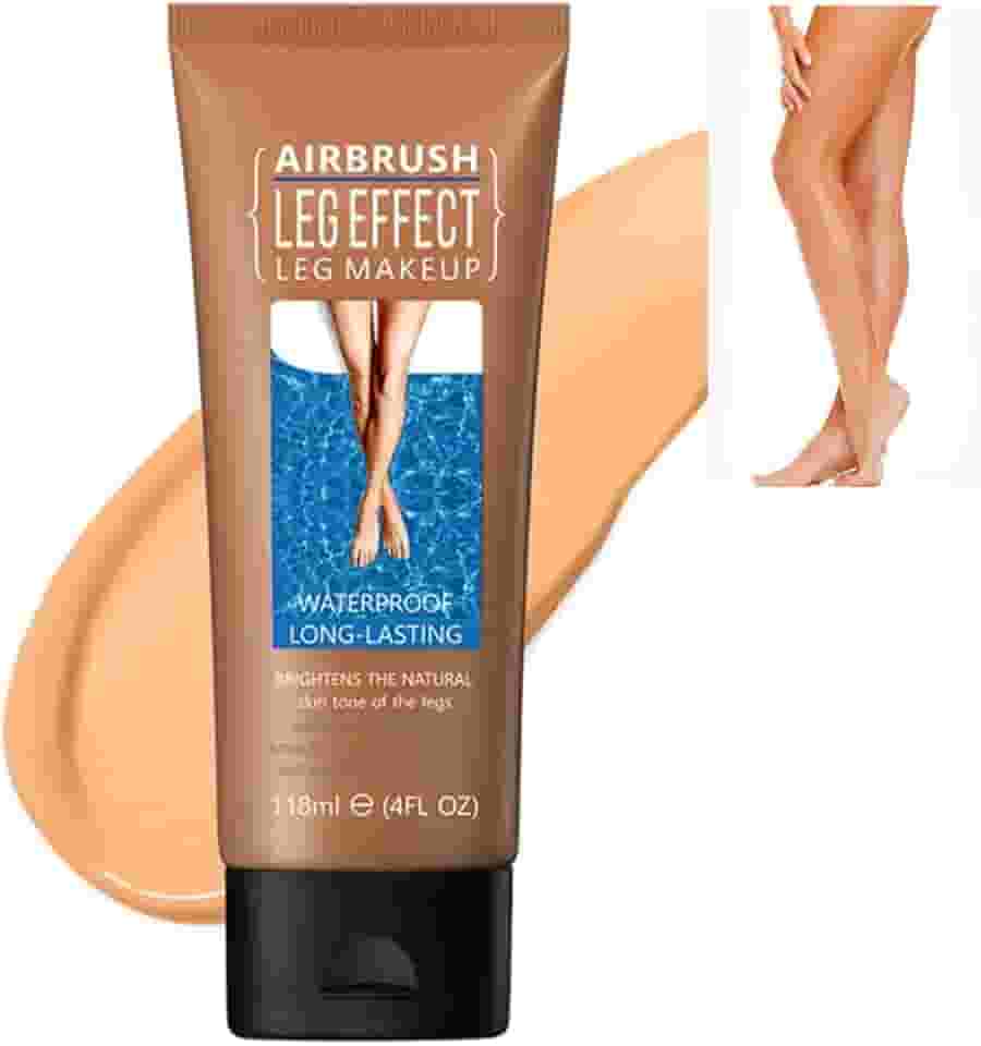 Maquiagem impermeável para pernas e corpo - sem transferência, cobre varizes, cicatrizes e tatuagens para todos os tons de pele, 118 ml (nº 03 Bronze, 1 peça)