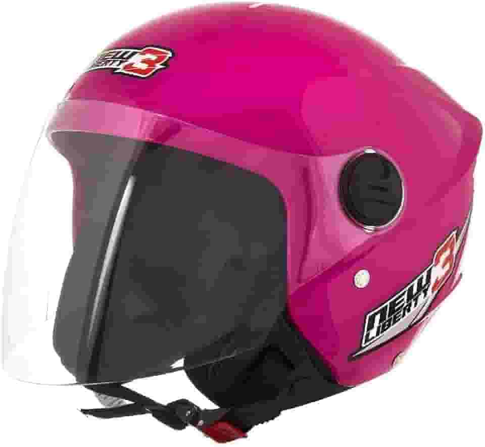 CAPACETE ABERTO PRO TORK NEW LIBERTY 3 SOLID ROSA TAM. 58