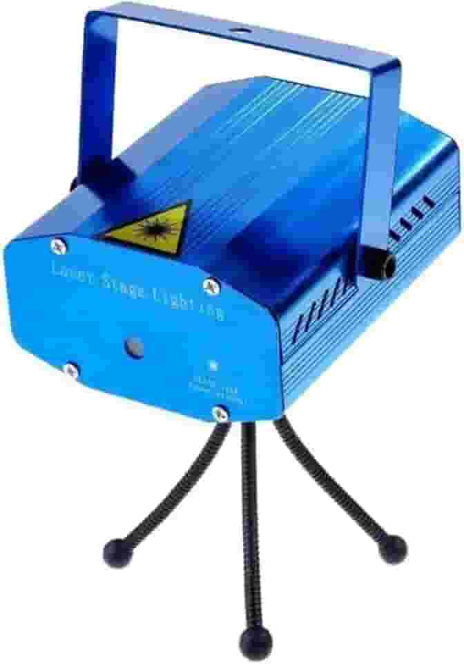 Mini Laser Stage Lighting Projetor Holográfico – Efeitos Profissionais para Sua Festa! Transforme Qualquer Espaço em um Show de Luzes Incrível!