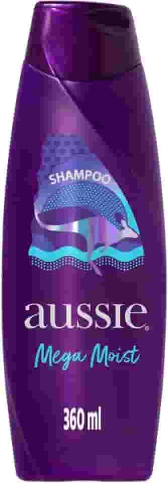 Aussie Mega Moist Óleo de Jojoba e Alga Marinha Australiana Shampoo 360 ml