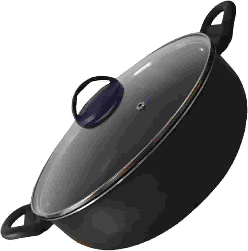 Frigideira Panela Paella Caçarola Wok Antiaderente 28 Cm