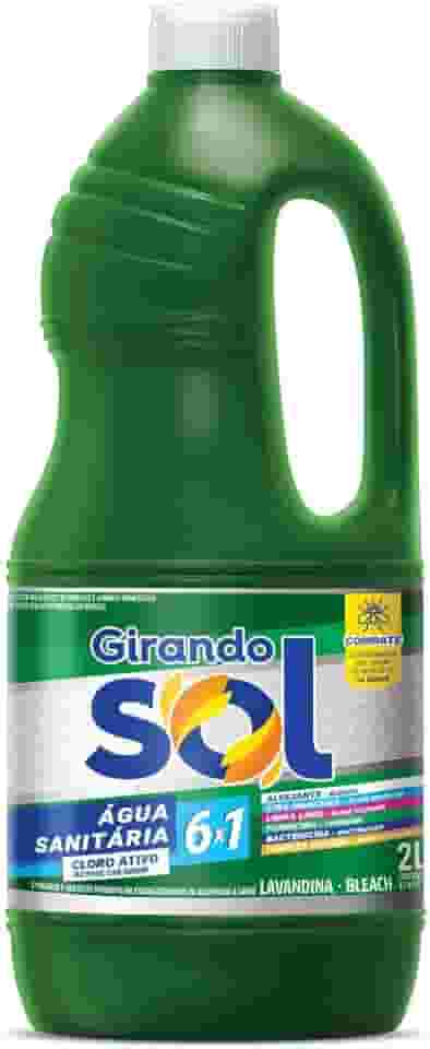 Girando Sol Água Sanitária Verde Tradicional 2L Alvejante Sanitário Com Cloro Ativo Verde Uma Aliada Indispensável Na Limpeza Pesada : Sua Casa Merece O Melhor Cuidado