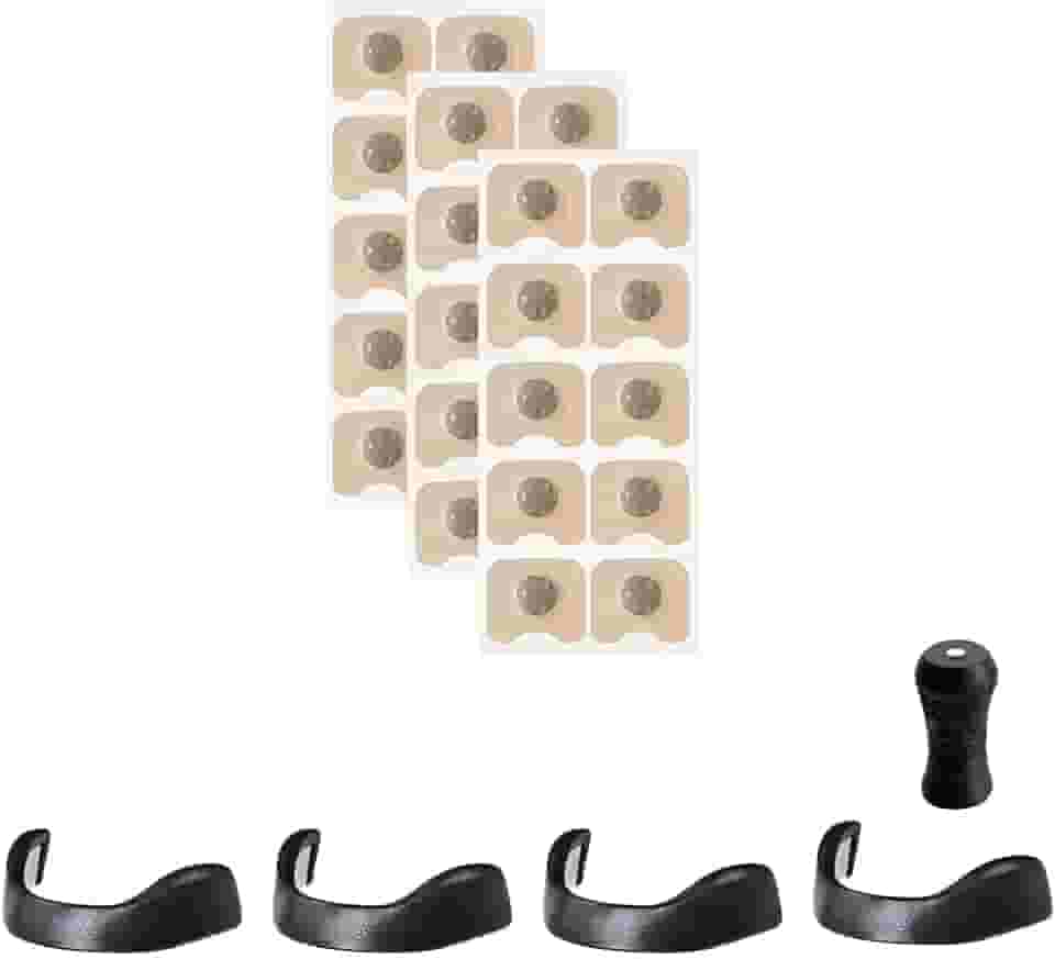 Dilatador Nasal Magnético Antirronco com Adesivos, 4 Bandas Ajustáveis (3.2cm, 3.5cm, 3.8cm, 4.1cm), 15 Adesivos Inclusos, Unissex