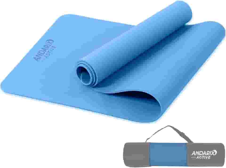 Tapete para Yoga Pilates em TPE Andarix Active Antiderrapante Impermeável Colchonete Ecológico Fitness Academia com Bolsa