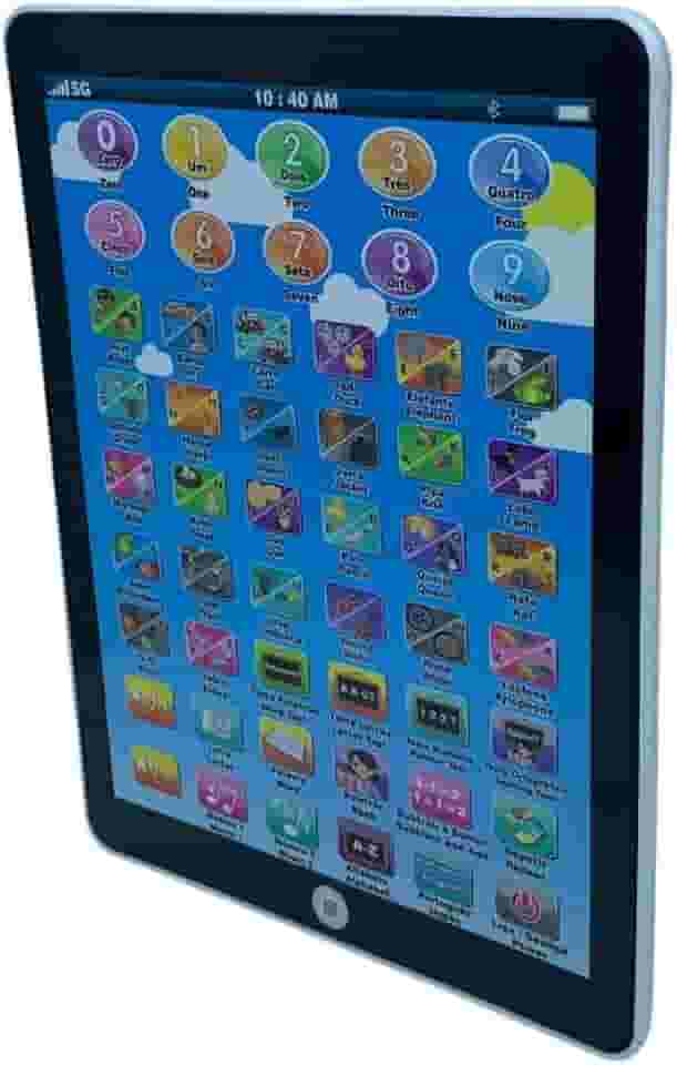 Tablet Infantil Interativo Educativo Bilíngue Didático (Branco)
