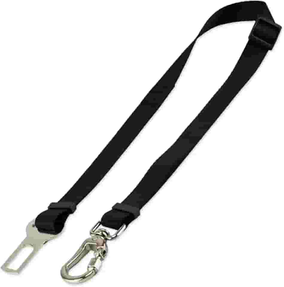 Basic Pet Cinto De Segurança Pet Universal Cachorro Gato Cães Gatos Carro Coleira Adaptador Ajustável (Preto)