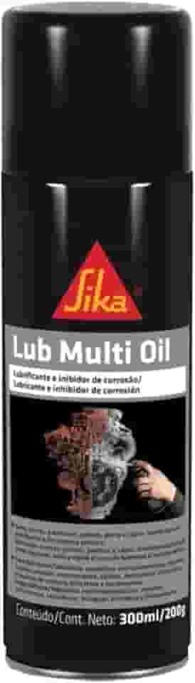 Sika - Desengripante - Lub Multi Oil âmbar - Lubrificação e proteção - Metais - Duradouro - Lata 200g/300ml