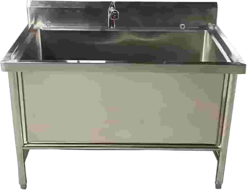 Banheira profissional de aço inoxidável para cães, estação de lavagem para cães grandes e médios, banheiras profissionais para cães