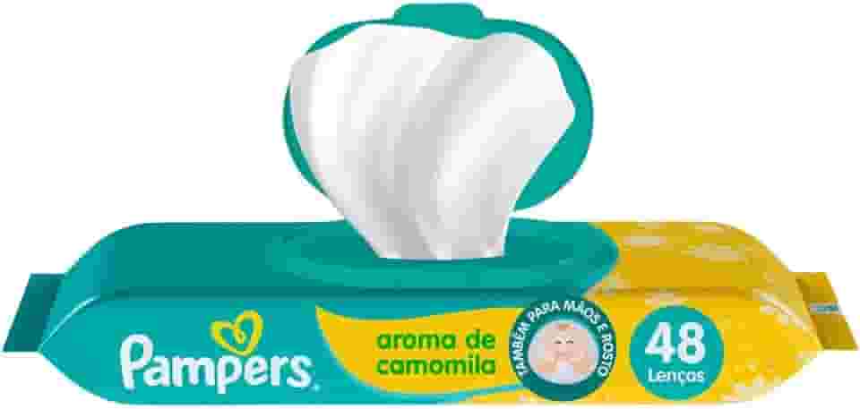 Lenços Umedecidos Pampers Aroma de Camomila 48 Unidades