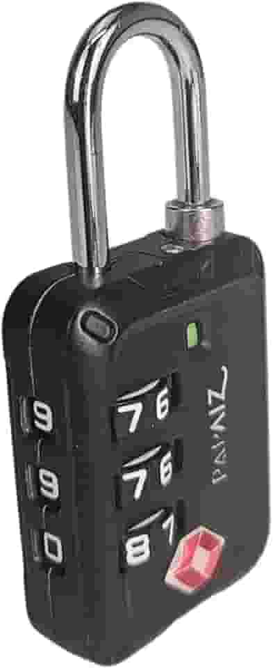 Cadeado Tsa Zamac 30z Com Segredo Numérico 3 Dígitos Papaiz (Preto)