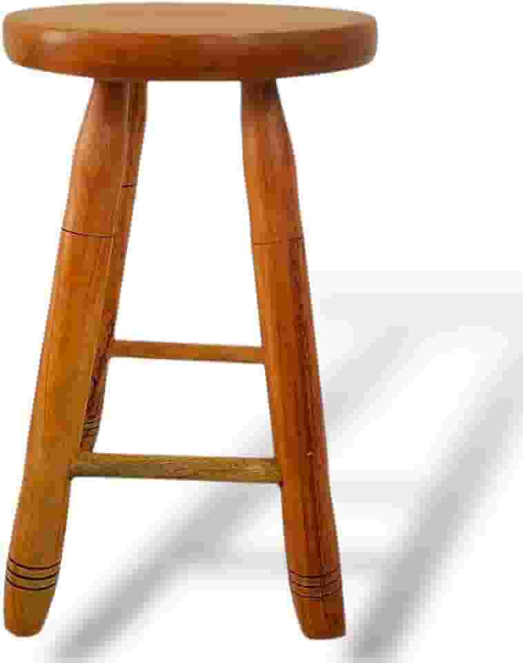 BANCO DE MADEIRA MÉDIO 50CM BANQUETA DE MADEIRA TAMBORETE SEM VERNIZ BANCO DE MADEIRA PARA VARANDA