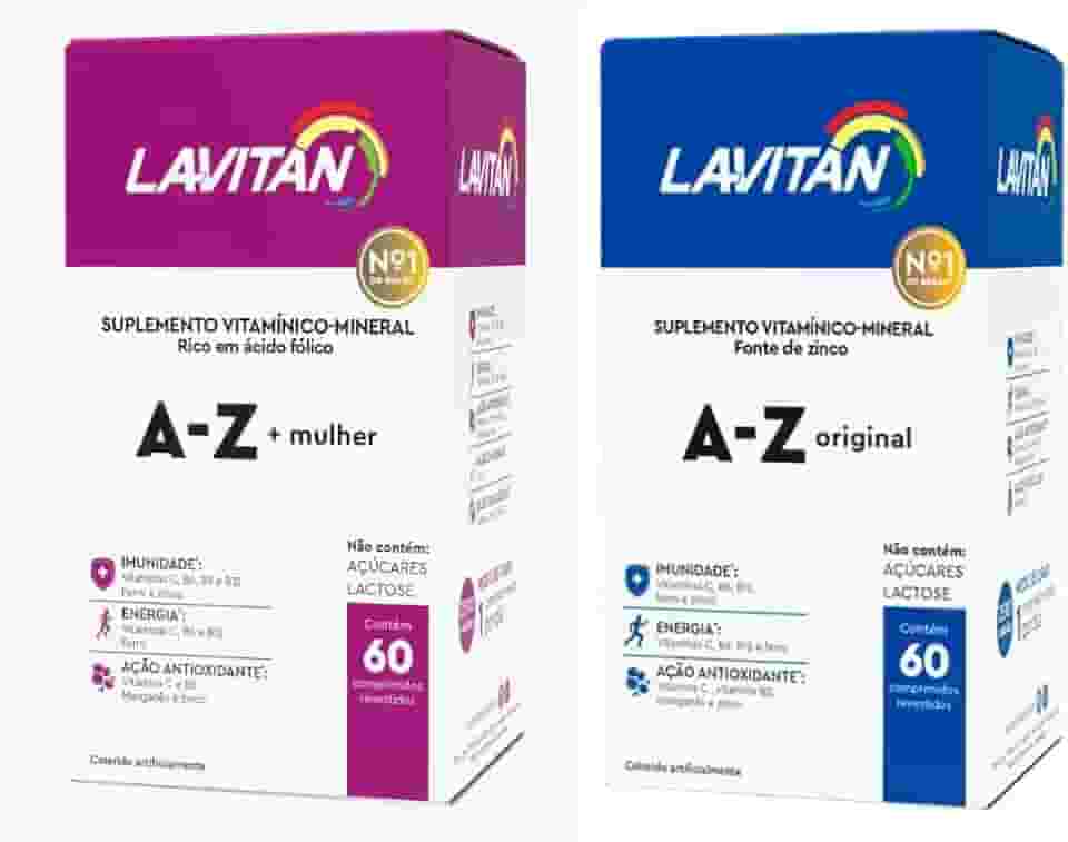 Suplemento Lavitan A-z Homem E Mulher 60 Caps Cada Original