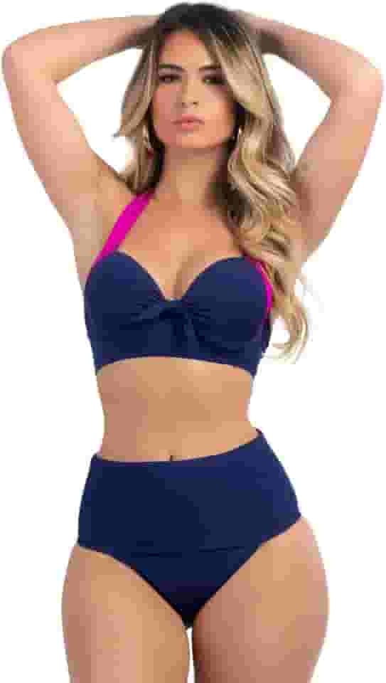 Conjunto Moda Praia Calcinha Disfarça Barriguinha Bojo Taça Aro Sustentação Levanta Seio Modelador Confortável Hot Pants Chapa Barriga