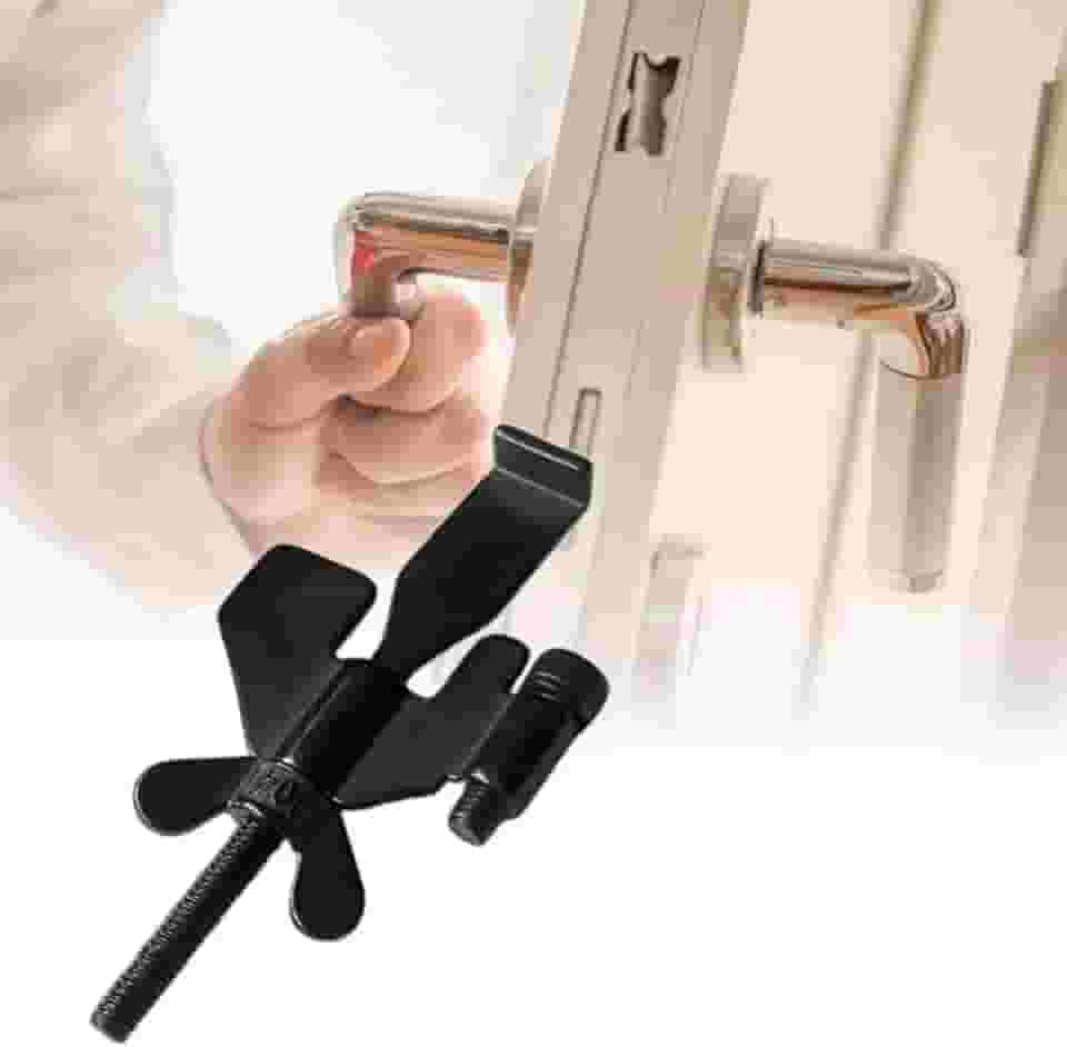 Trava Porta Para Hotel Pousada AirBnb Portátil Com Regulagem Sua Segurança Em Primeiro Lugar