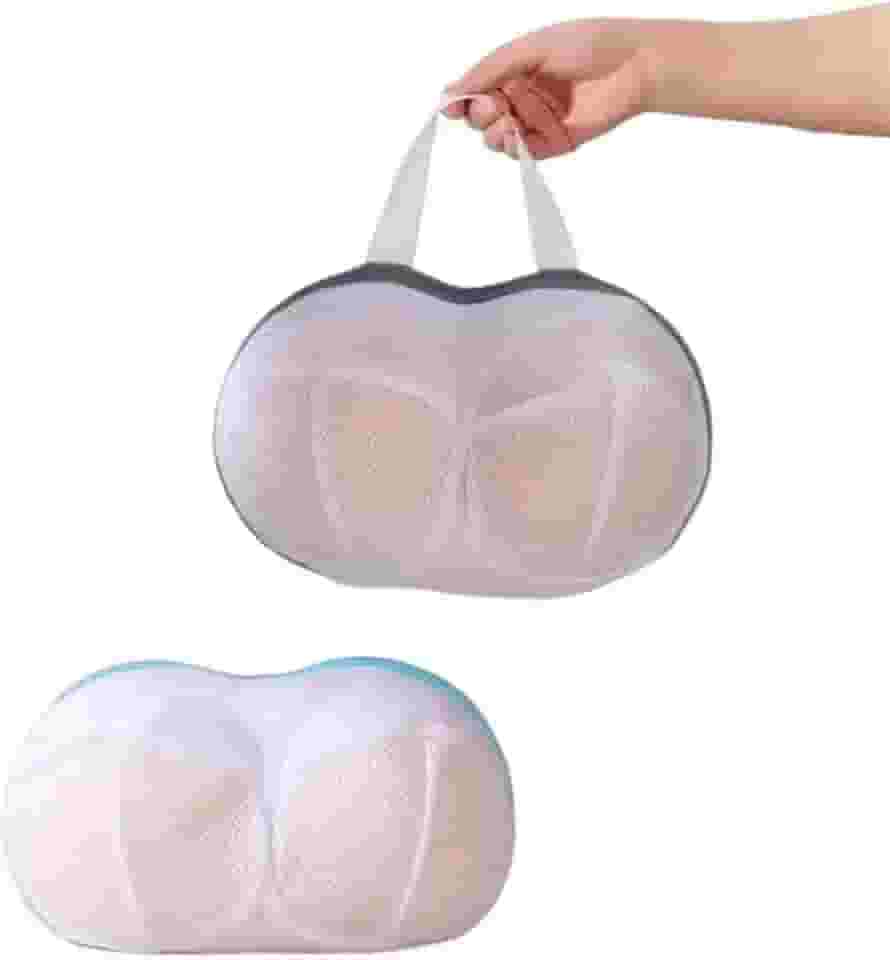 Kit Com 2 Sacos De Lavar Roupas Protetor De Sutiã Roupa Íntima Lingerie Delicadas Com Zíper Bola Anti-Deformação Para Máquina de Lavar