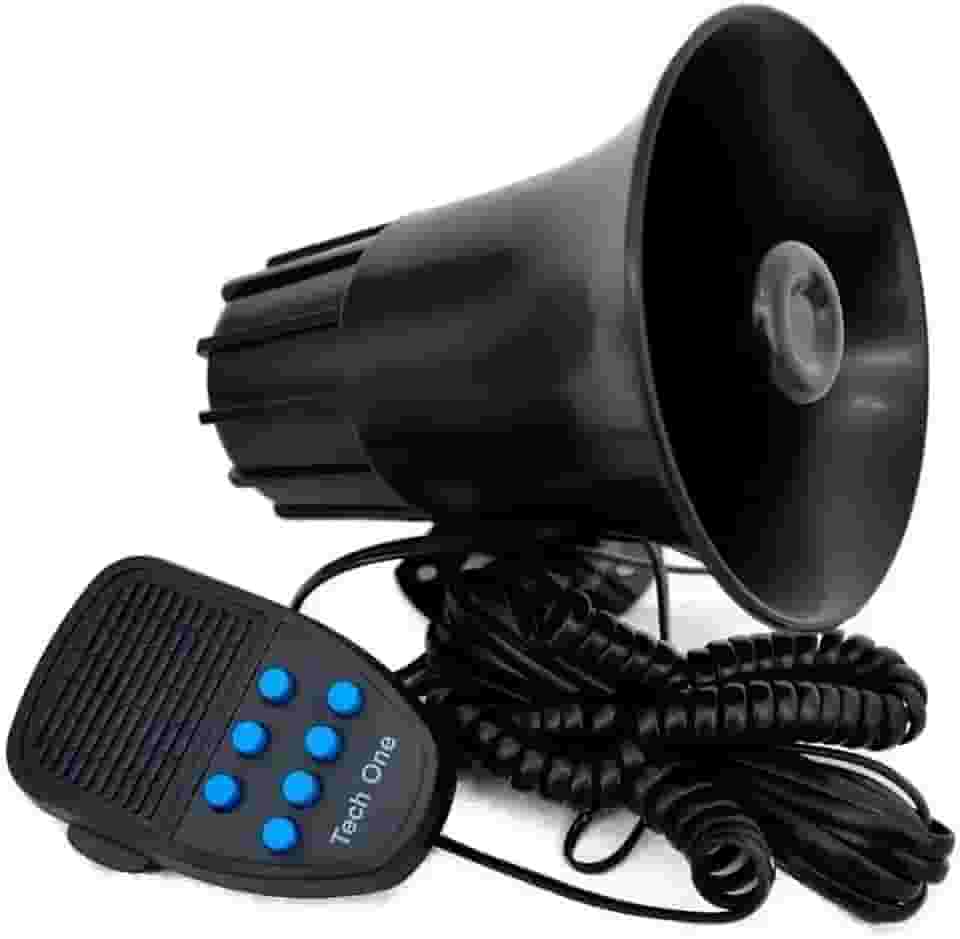 Sirene Buzina de Polícia para Carro e Moto 7 Tons Kadosh Digital