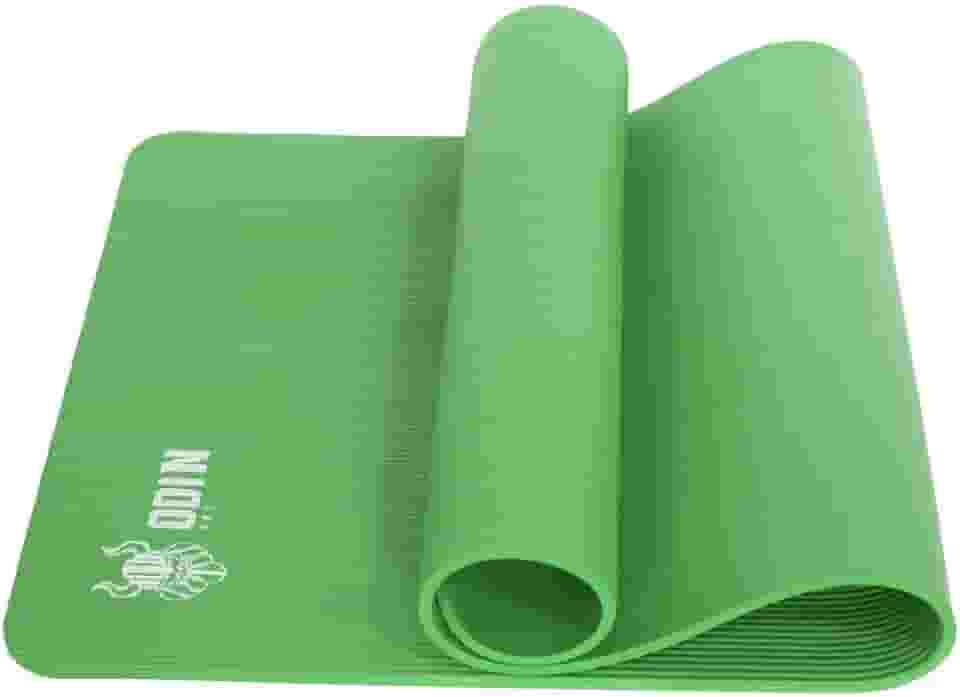 Tapete de Yoga 10mm mat pilates exercício Ioga NBR Macio 180 x 61 Odin Fit (Verde)