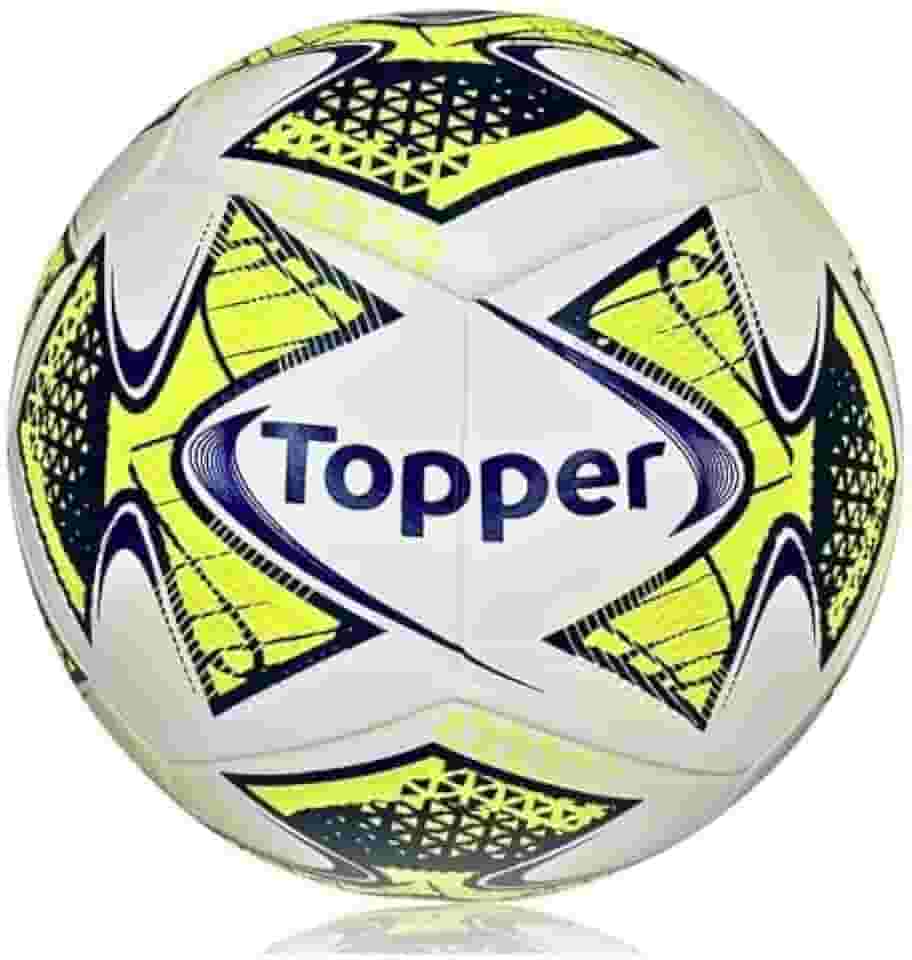 Bola de Futsal Topper 22 Pro Oficial, Costurada à Mão, Tamanho Nº 4, Uso Indoor, Adulto e Infantil, Futsal Society Treino e Jogo