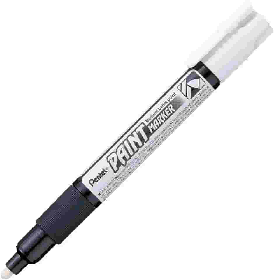 MARCADOR PERMANENTE PAINT MARKER BRANCO BL, Pentel, SM/MMP20-W, Branco