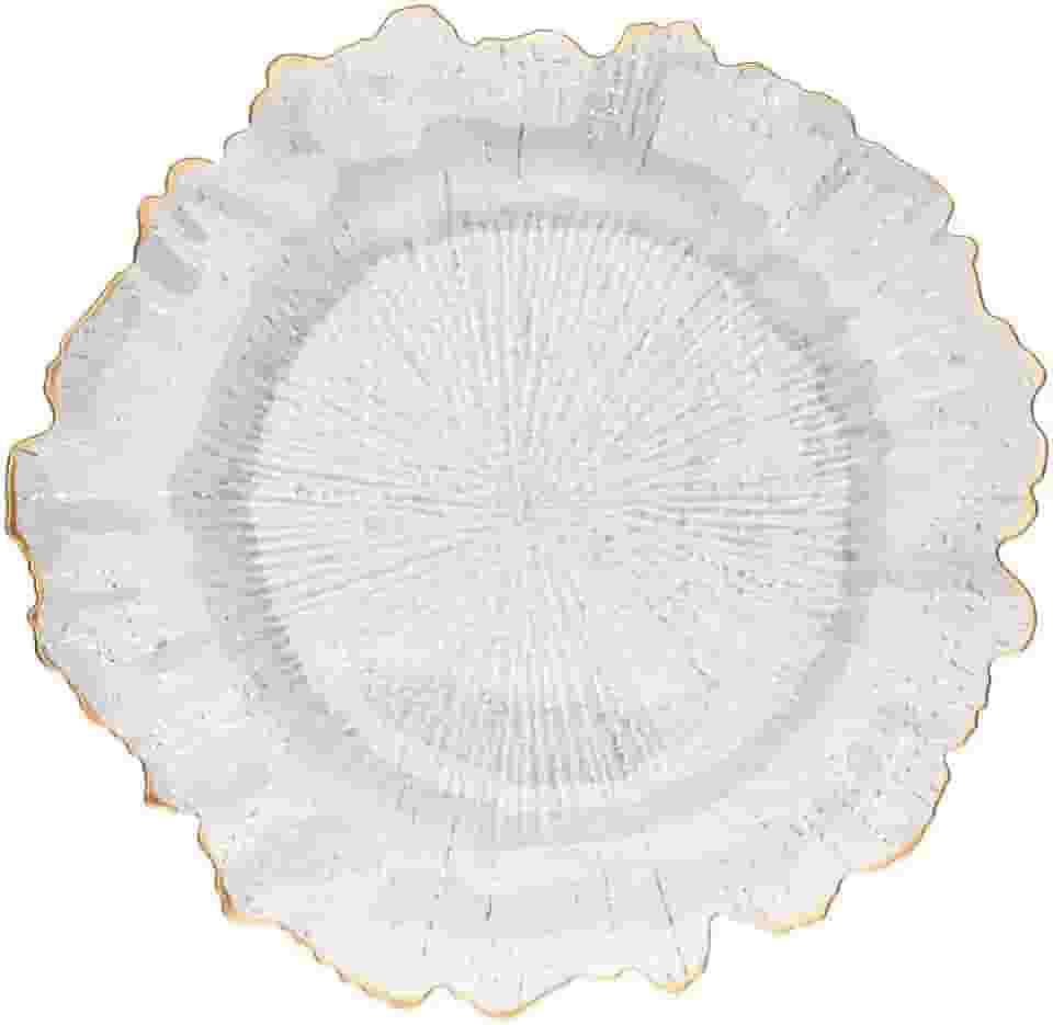 WOLFF Sousplat de Plástico com Fio de Ouro 33cm