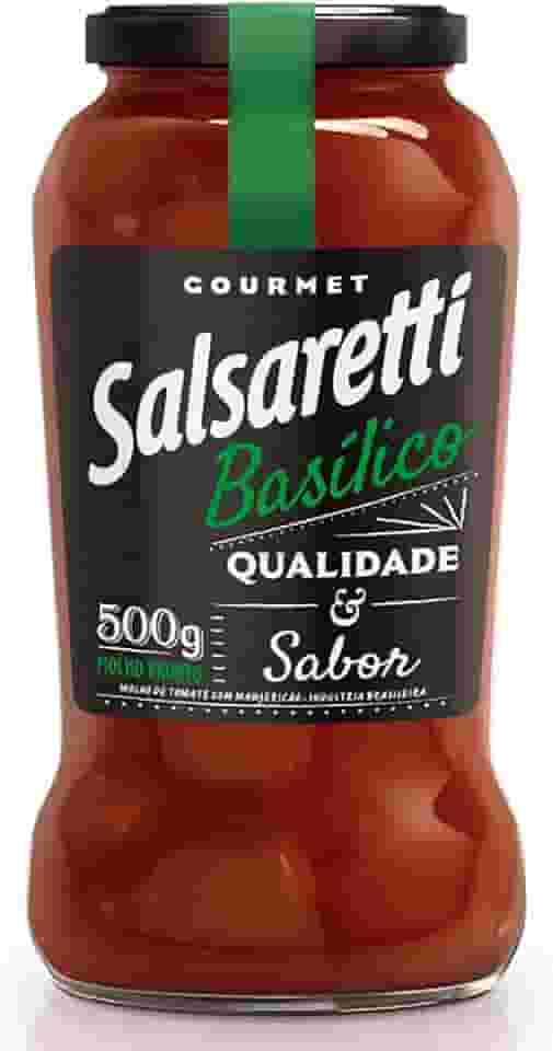 MOLHO DE TOMATE BASILICO SALSARETTI VIDRO 500g