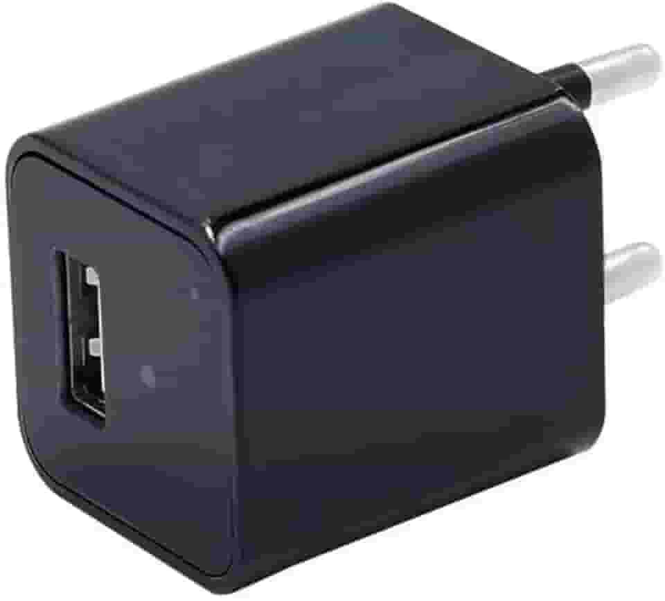 Câmera formato carregador secreta espiã Full HD com alerta de movimento, gravação em cartão de memória e acesso remoto no mundo todo