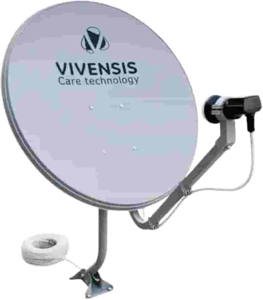 Antena Parabólica Digital Banda KU 60cm – Captação Estável e Alta Resistência