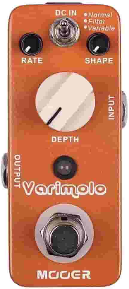 Mooer Pedal Varimolo MTR2 | para Guitarra, Tremolo com 3 Modos, Controles Wave Shape Speed Depth, True Bypass, Carcaça de Metal Compacta