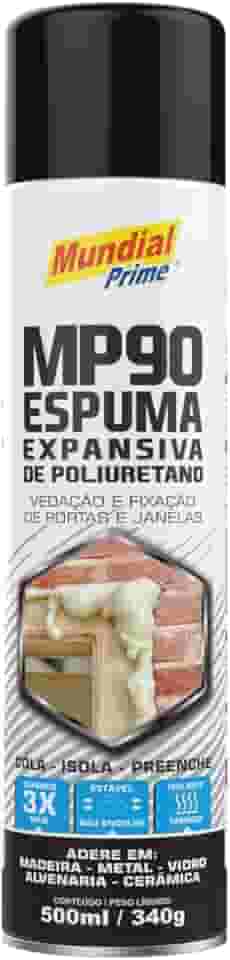 Espuma Expansiva de Poliuretano PU 500 ml (340 g) Mundial Prime – Vedação, Fixação de Portas e Janelas