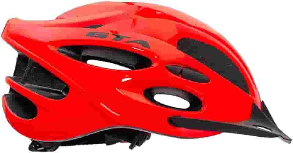 Capacete Ciclismo Inmold Start Com Led Para Bicicleta - Vermelho (Médio 54-58 CM)