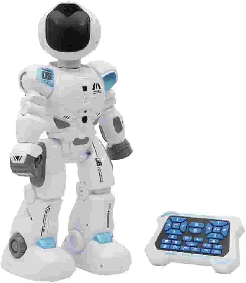 Zippy Toys Mega Robô Programavél com 30 Funções e Interação ao Som e Toque com Bateria Recarregável USB Moderno
