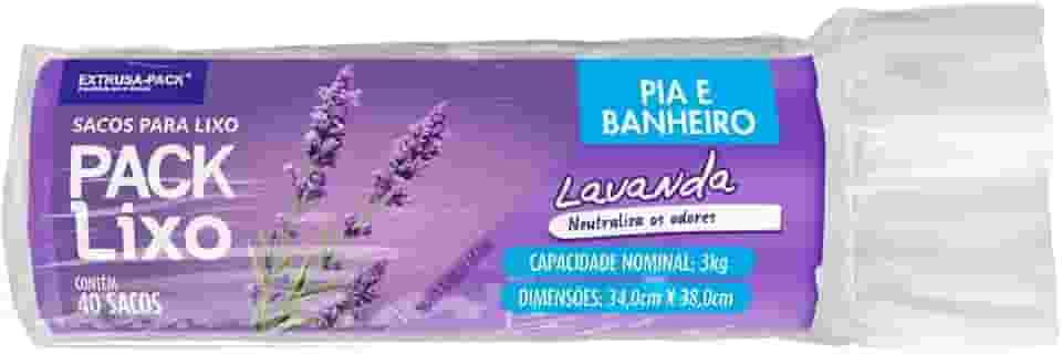 Saco De Lixo PACK LIXO Lavanda Pia e Banheiro (34X38) - Sacos de lixo perfumardos que neutralizam o odor