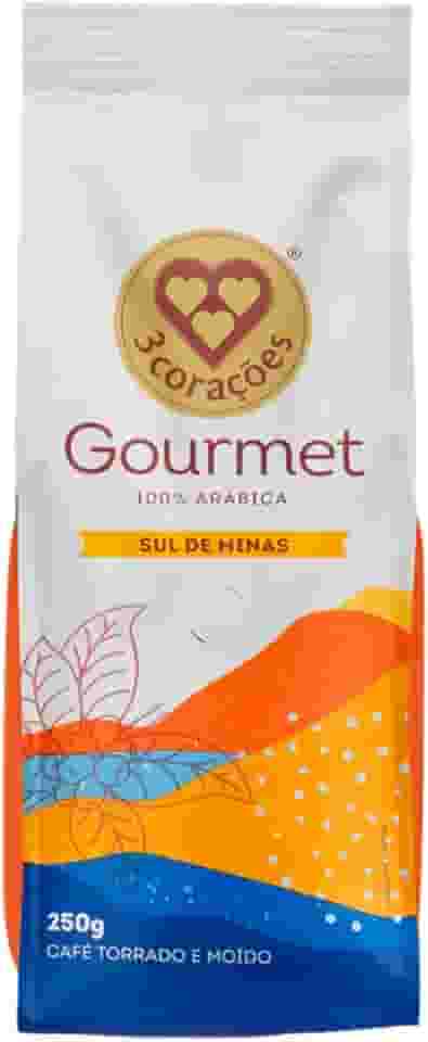 3 Corações Café Torrado e Moído Gourmet Sul de Minas, 250g