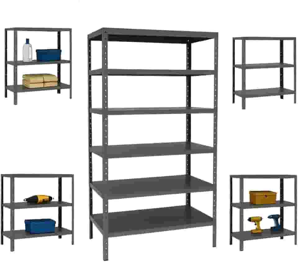 Estante de Aço 6 Prateleiras Multiúso 90cm
