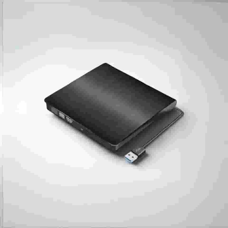 Gravador e Leitor de DVD Externo USB 3.0 – Portátil Slim para PC e Notebook, Preto | Alta Velocidade e Compatibilidade Universal