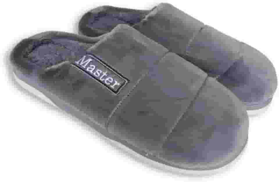 Pantufa Masculina Confortável Chinelo Inverno Forrado Mascolino Antiderrapante Super Quentinha Adulto Quarto Forrada Macia Peluciada Frio Tradicional Pelúcia