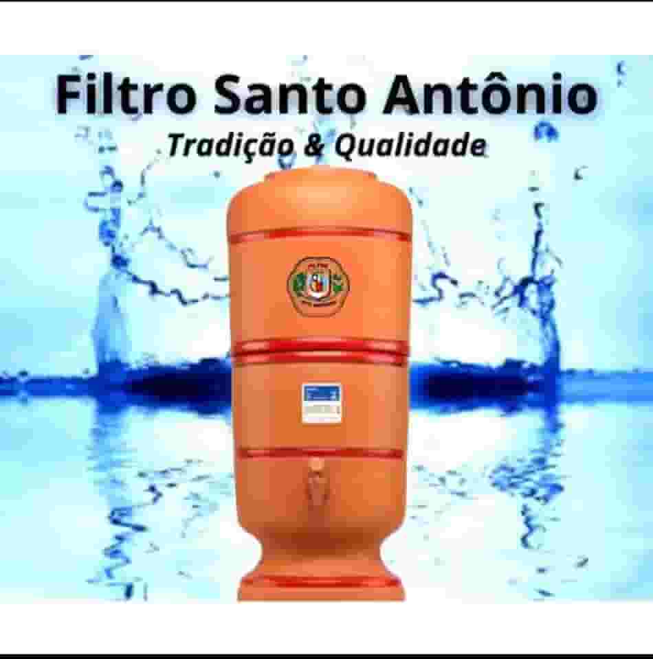 Filtro de Barro Santo Antônio 6L: Conjunto Completo (3+3) + Boia + Vela Tripla Ação